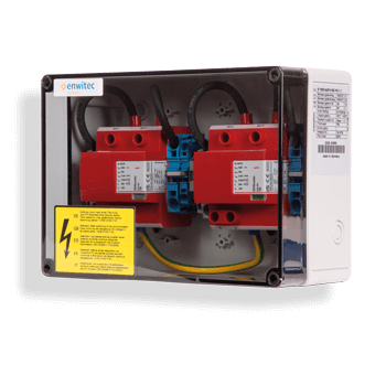 Enwitec surge protection DC type I+II 2 MPPT, terminals