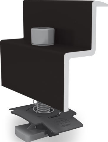 K2 Module end clamp standard set 30-31 mm black anodised