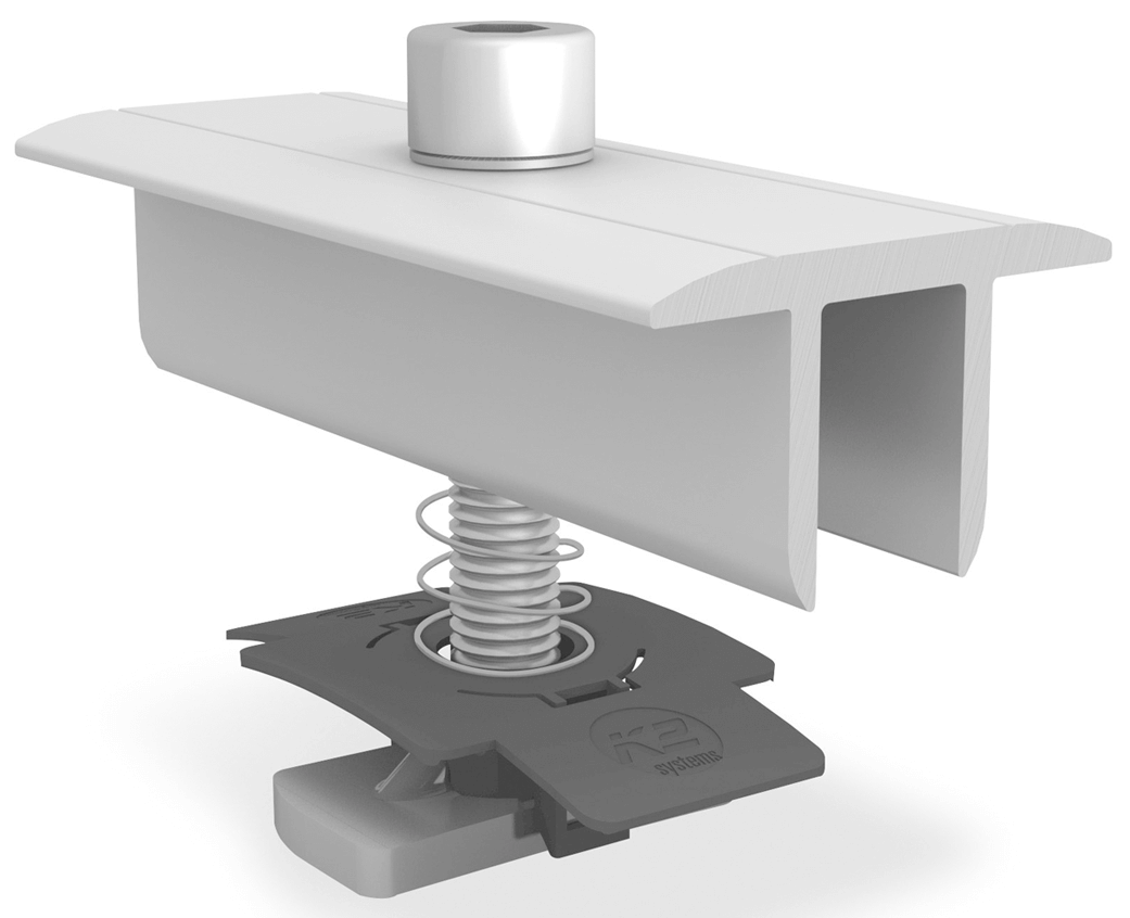 K2 module center clamp XS set 35 mm, silver