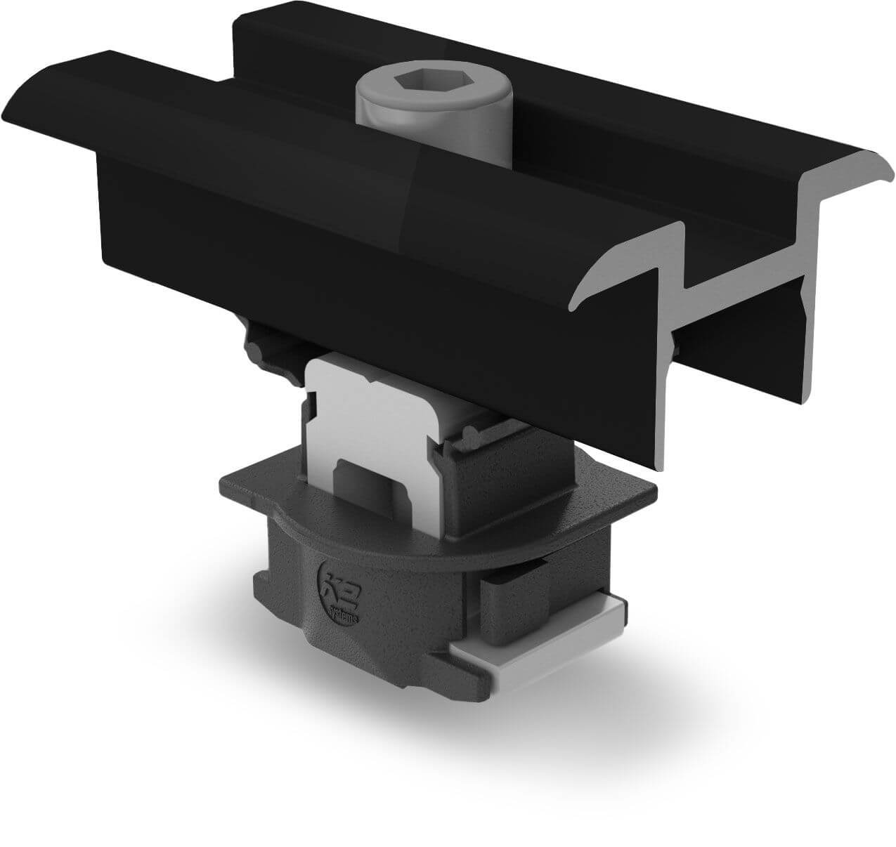 K2 Clamp Middle 25-40, black anodised