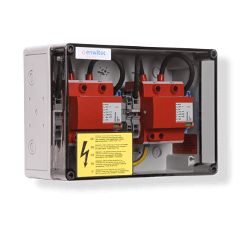 Enwitec surge protection DC type I+II 2 MPPT, terminals